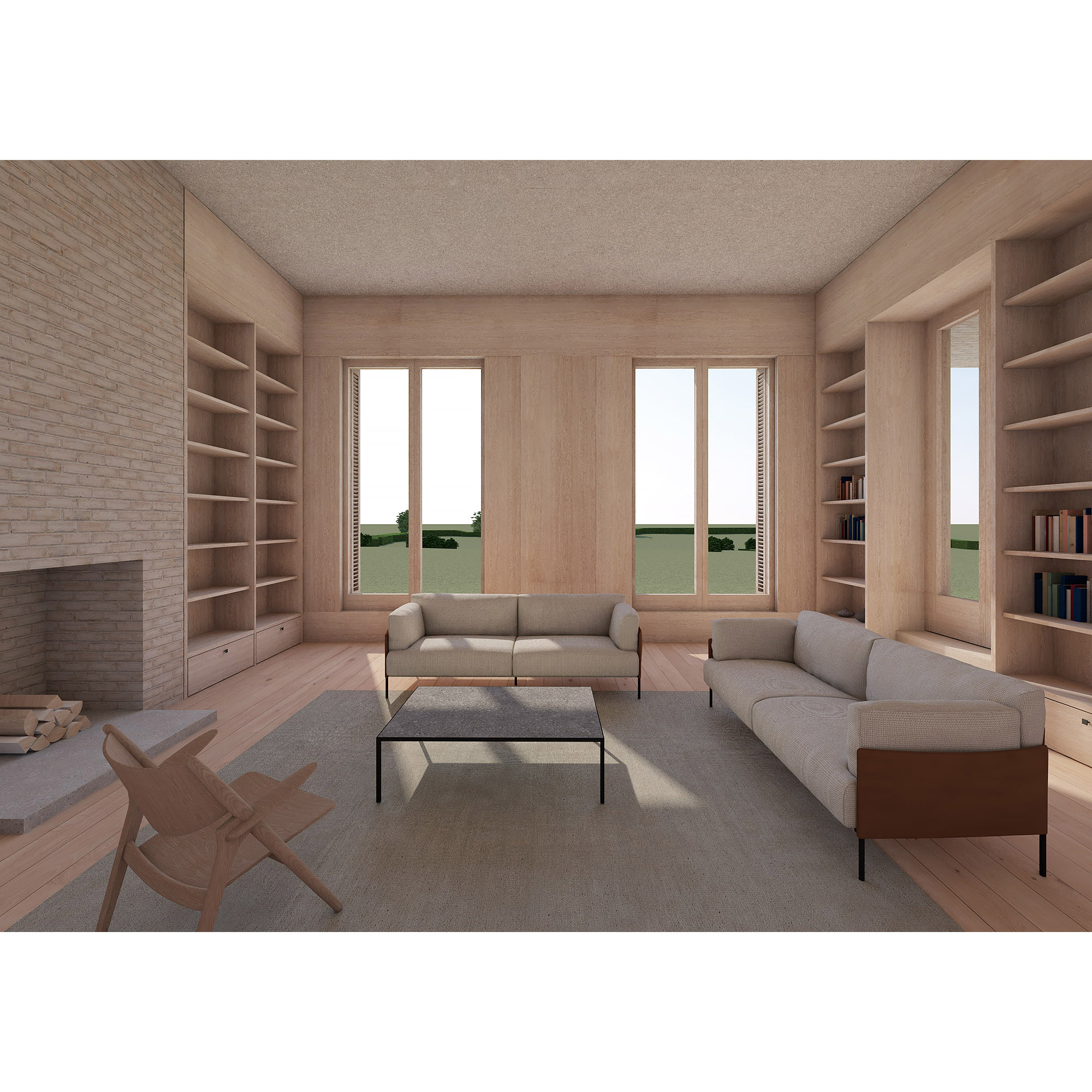 Erbar Mattes Architects country house model birds eye